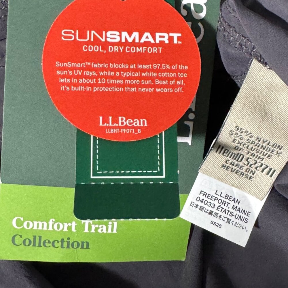 L.L. Bean Women’s Comfort Trail Hiking Pants Granite UPF 50+ Nylon 20 M/T - Picture 15 of 16